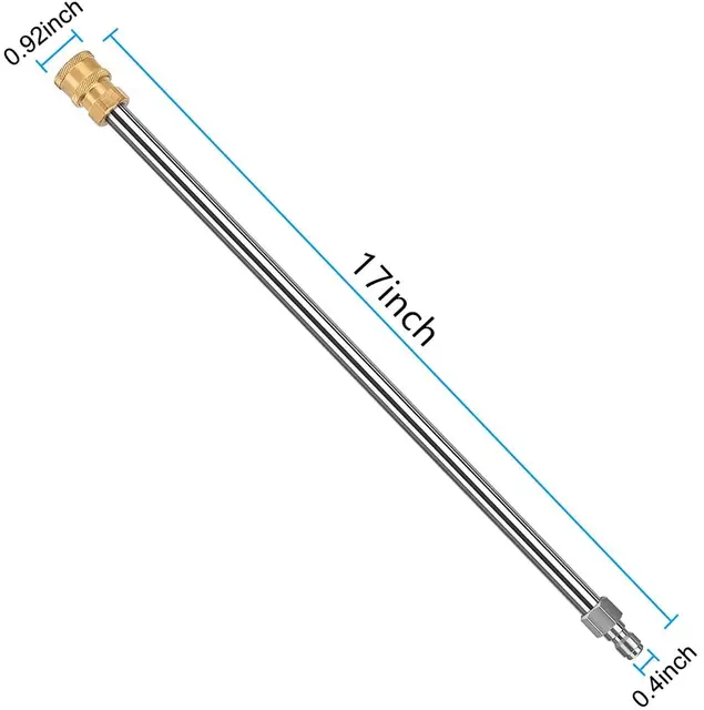 Extension wand for foam gun